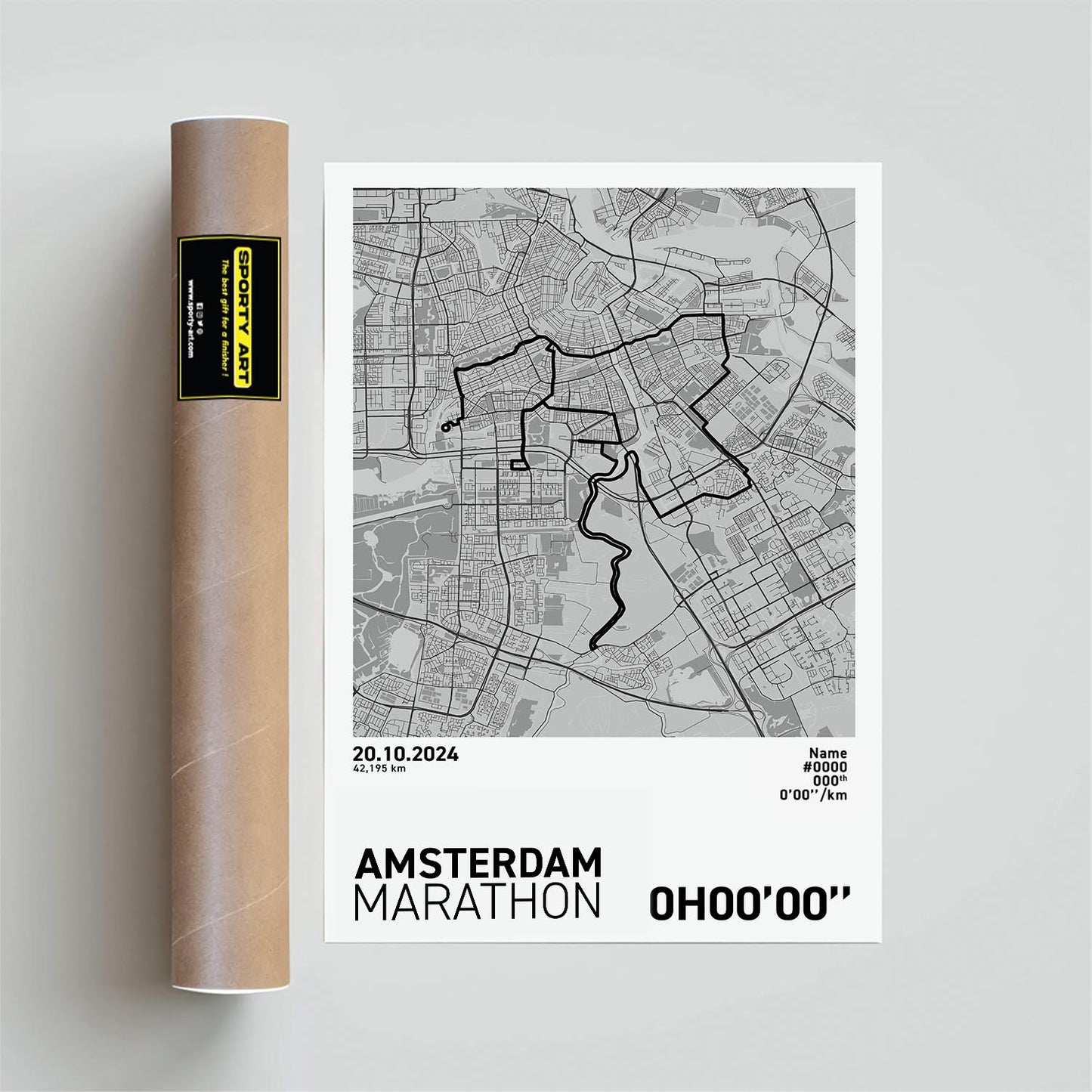 Amsterdam Marathon Art Print