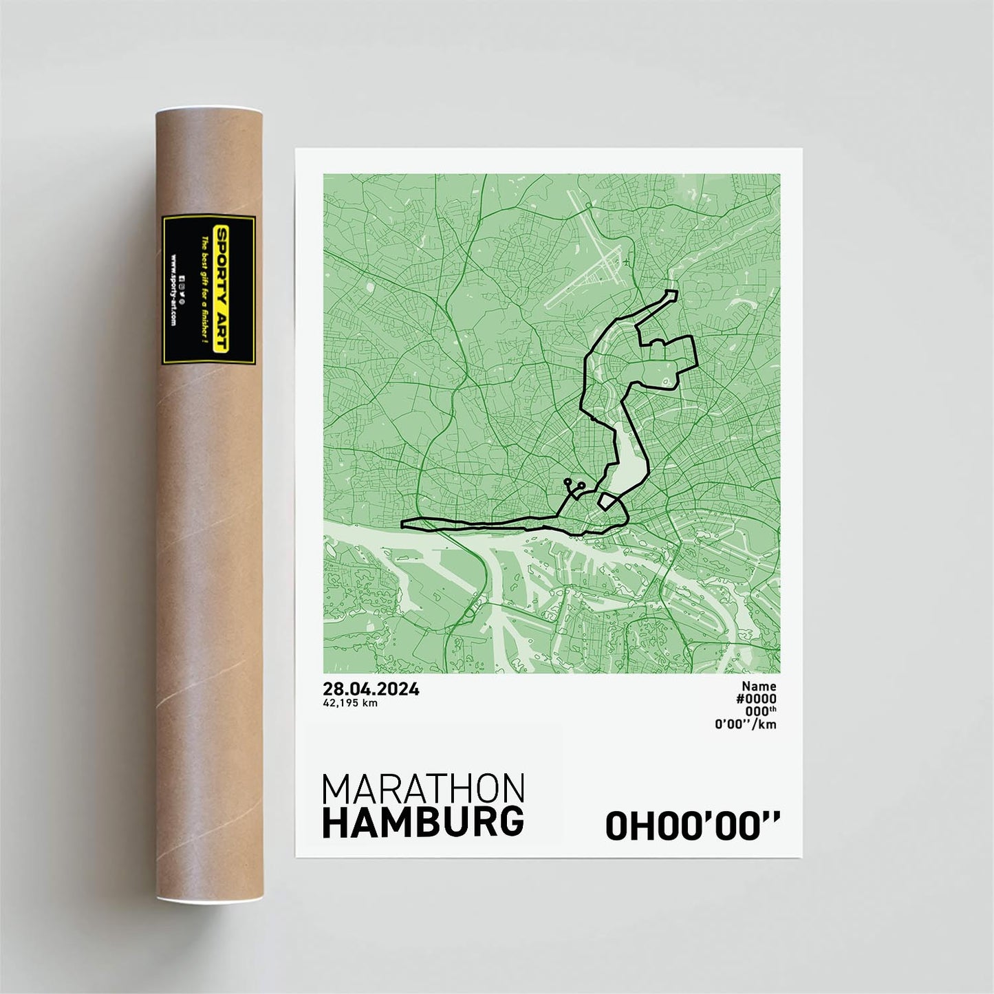 Hamburg Marathon Art Print