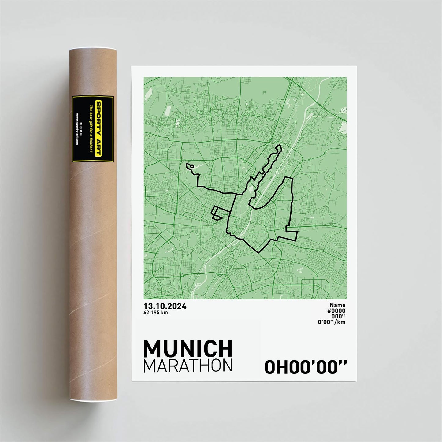 Munich Marathon Art Print