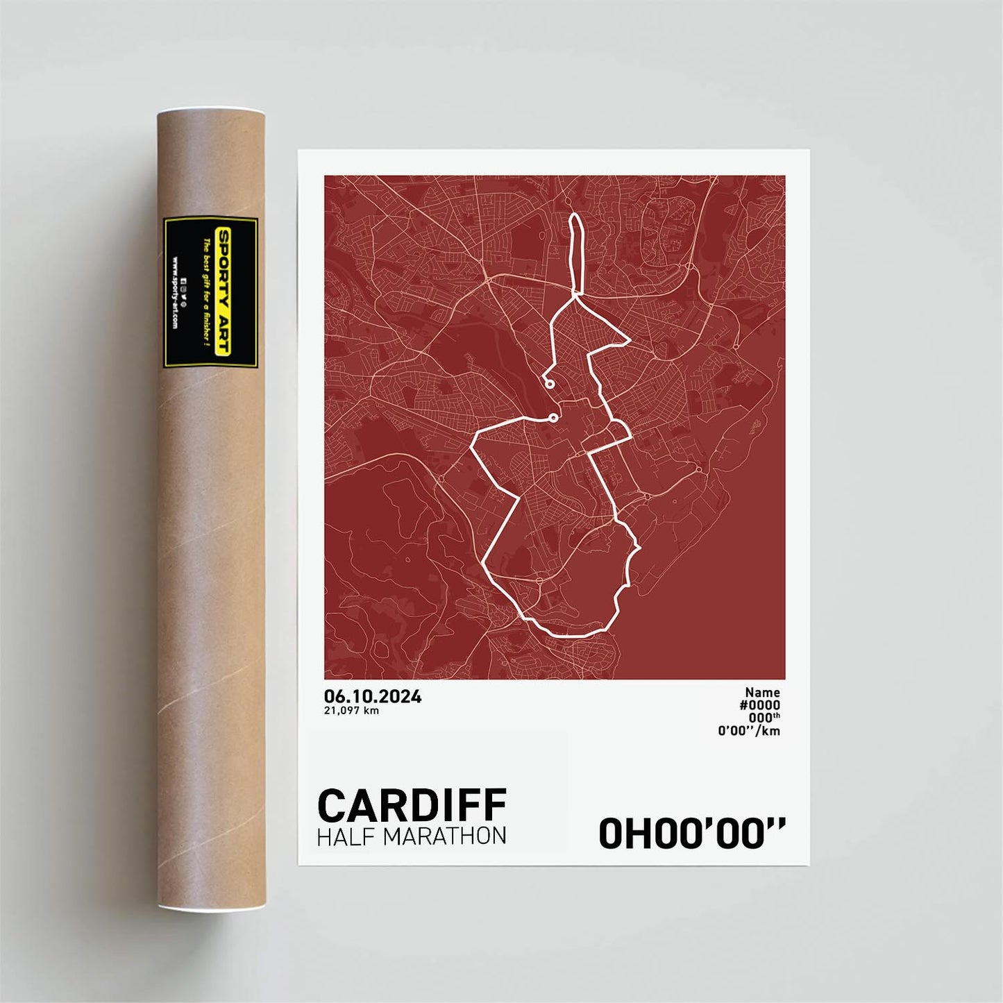 Cardiff Half Marathon Art Print