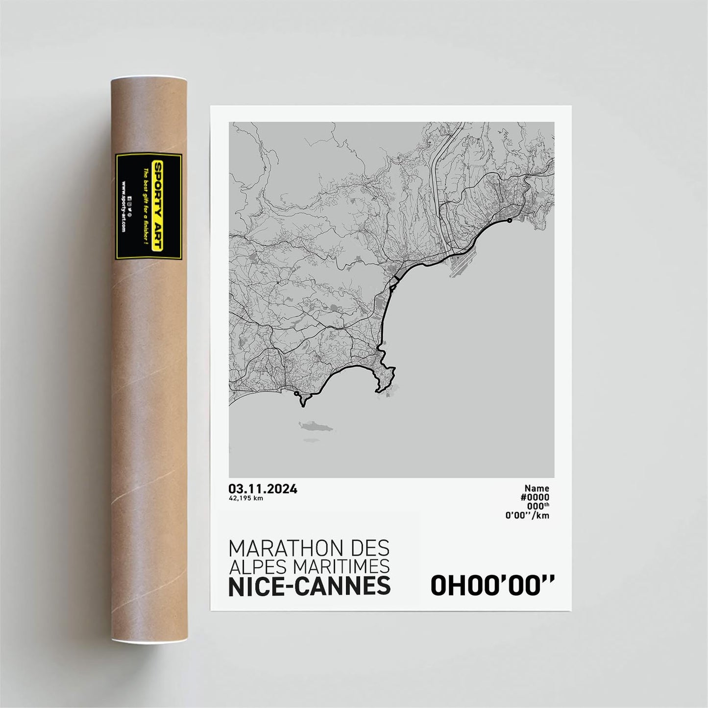 Nice-Cannes Marathon Art Print