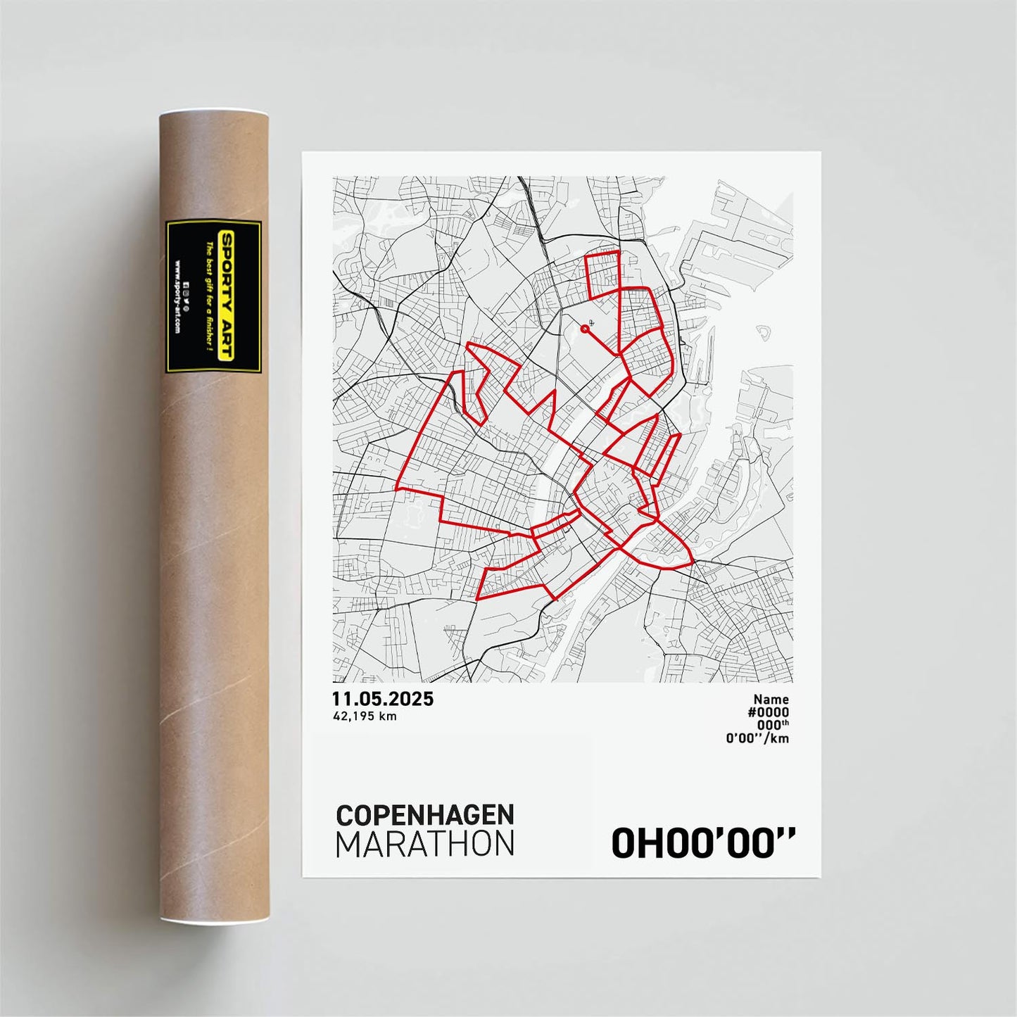 Copenhagen Marathon Art Print