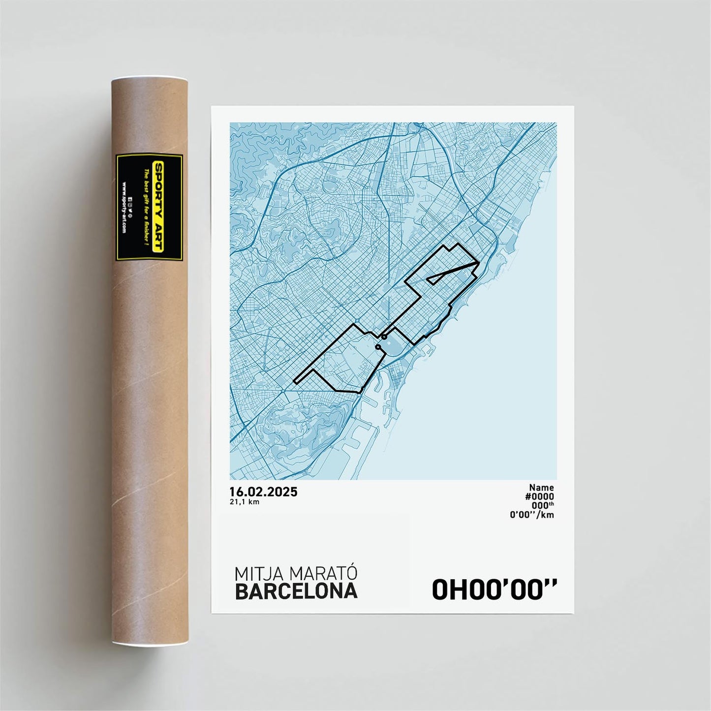 Barcelona Half Marathon Art Print