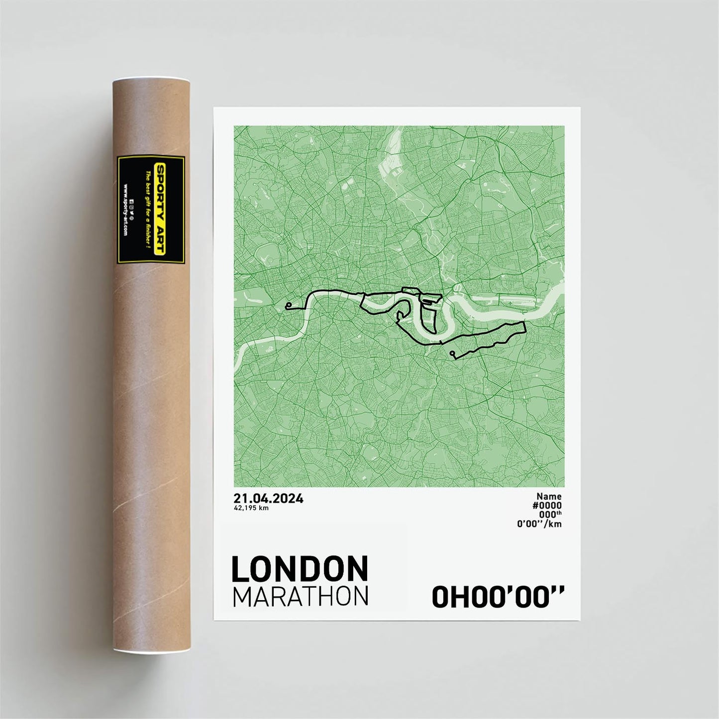 London Marathon Art Print