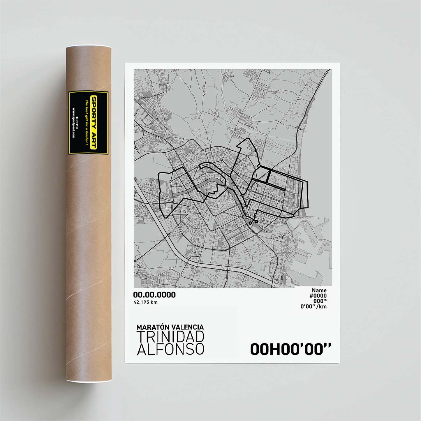 Valencia Marathon Art Print