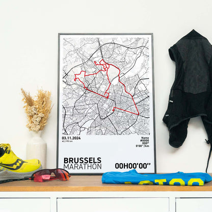 Brüssel-Marathon-Druck