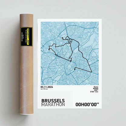 Brüssel-Marathon-Druck