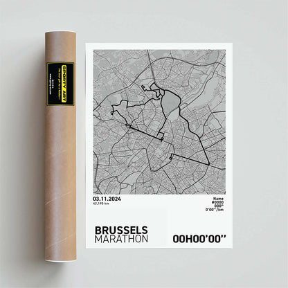 Brüssel-Marathon-Druck