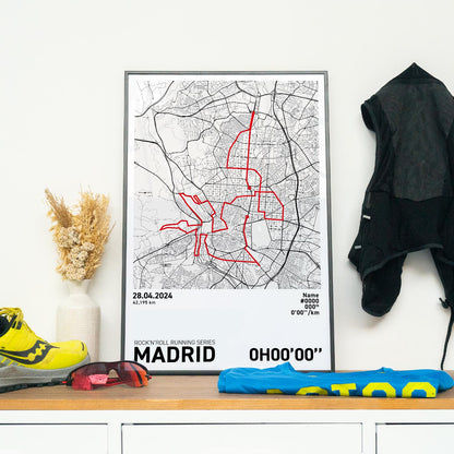 Madrid Marathon Art Print