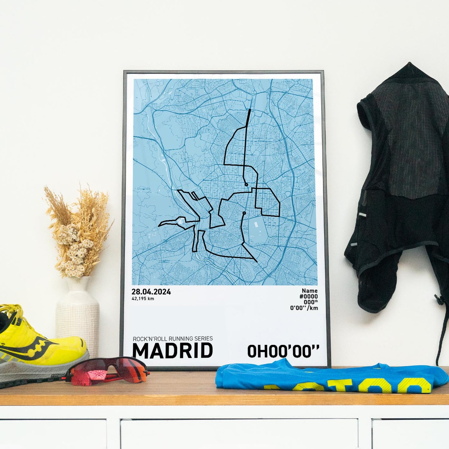 Madrid Marathon Art Print