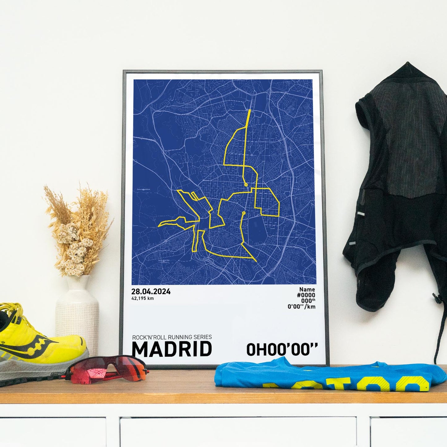 Madrid Marathon Art Print