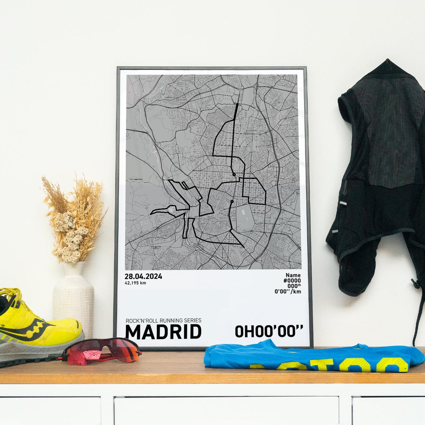 Madrid Marathon Art Print