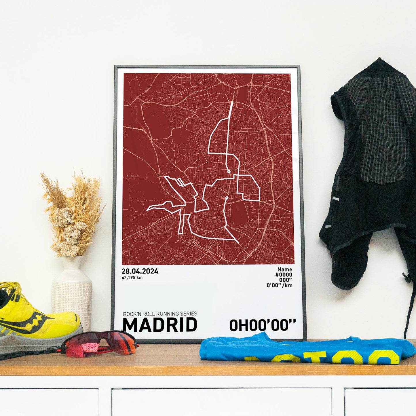 Madrid Marathon Art Print