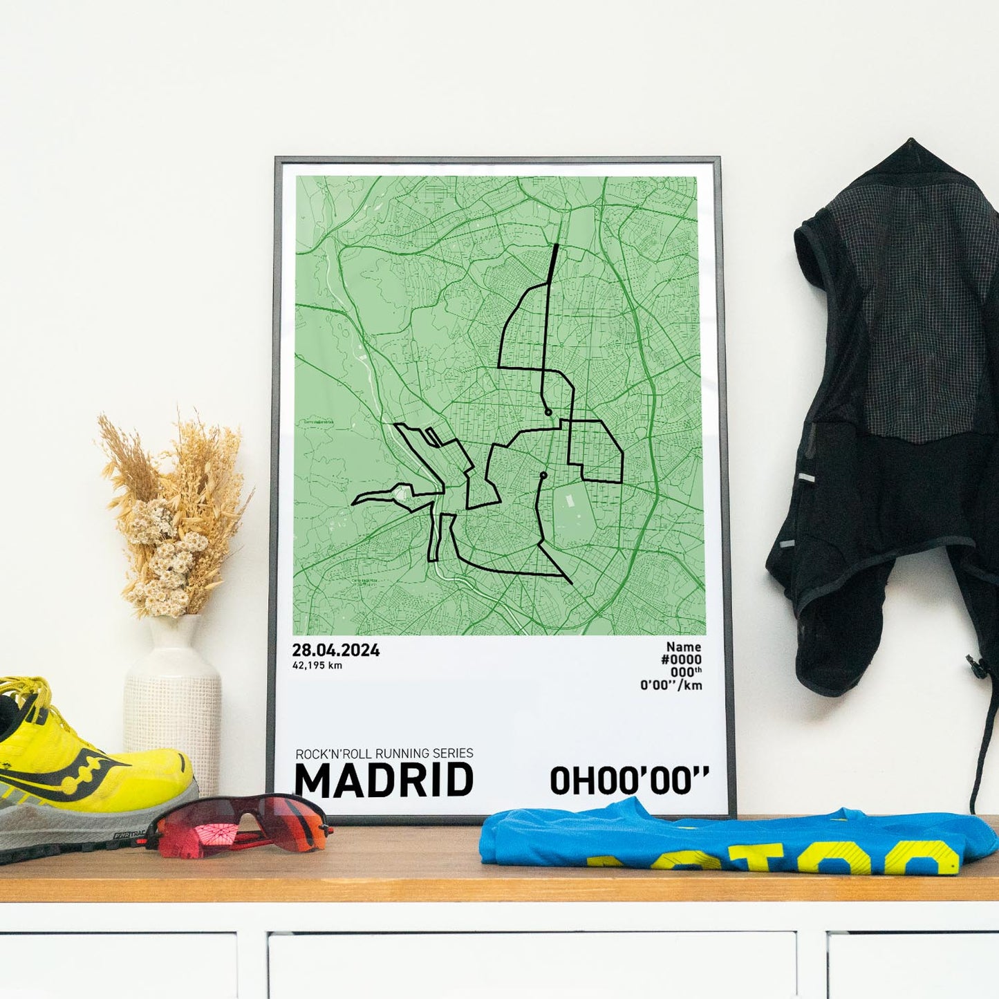 Madrid Marathon Art Print