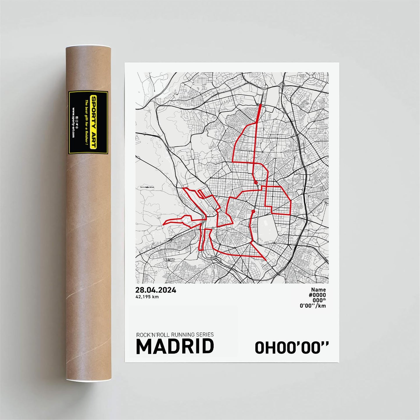 Madrid Marathon Art Print