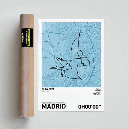 Madrid Marathon Art Print