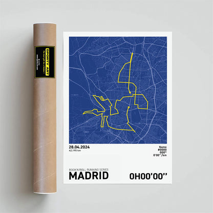 Madrid Marathon Art Print