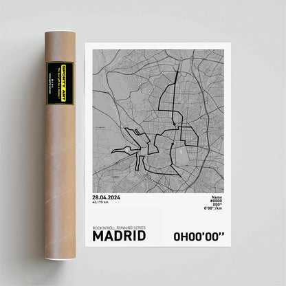 Madrid Marathon Art Print