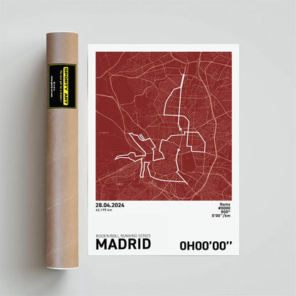 Madrid Marathon Art Print