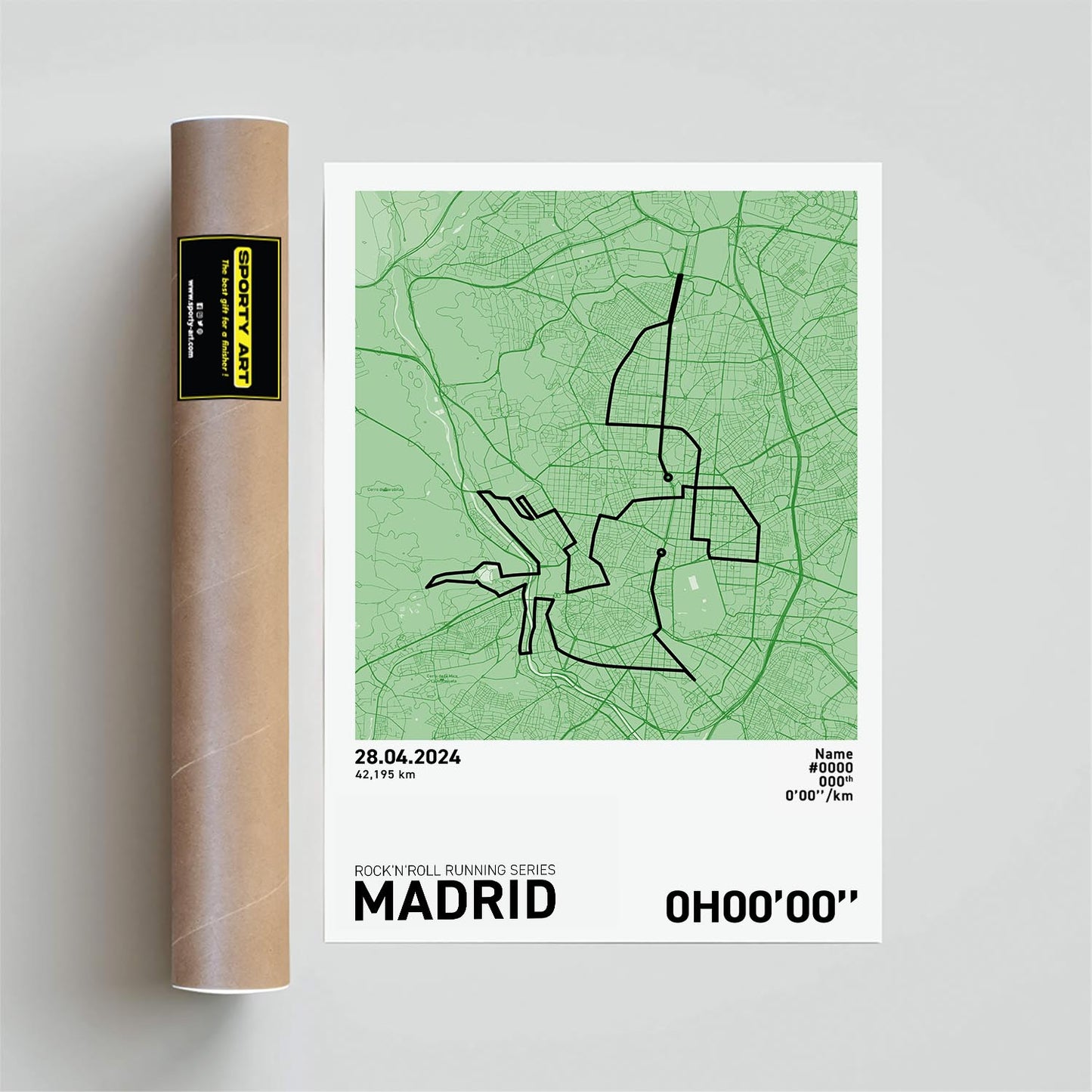 Madrid Marathon Art Print