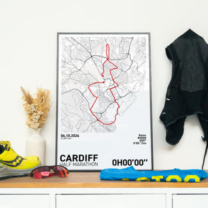 Cardiff Half Marathon Art Print