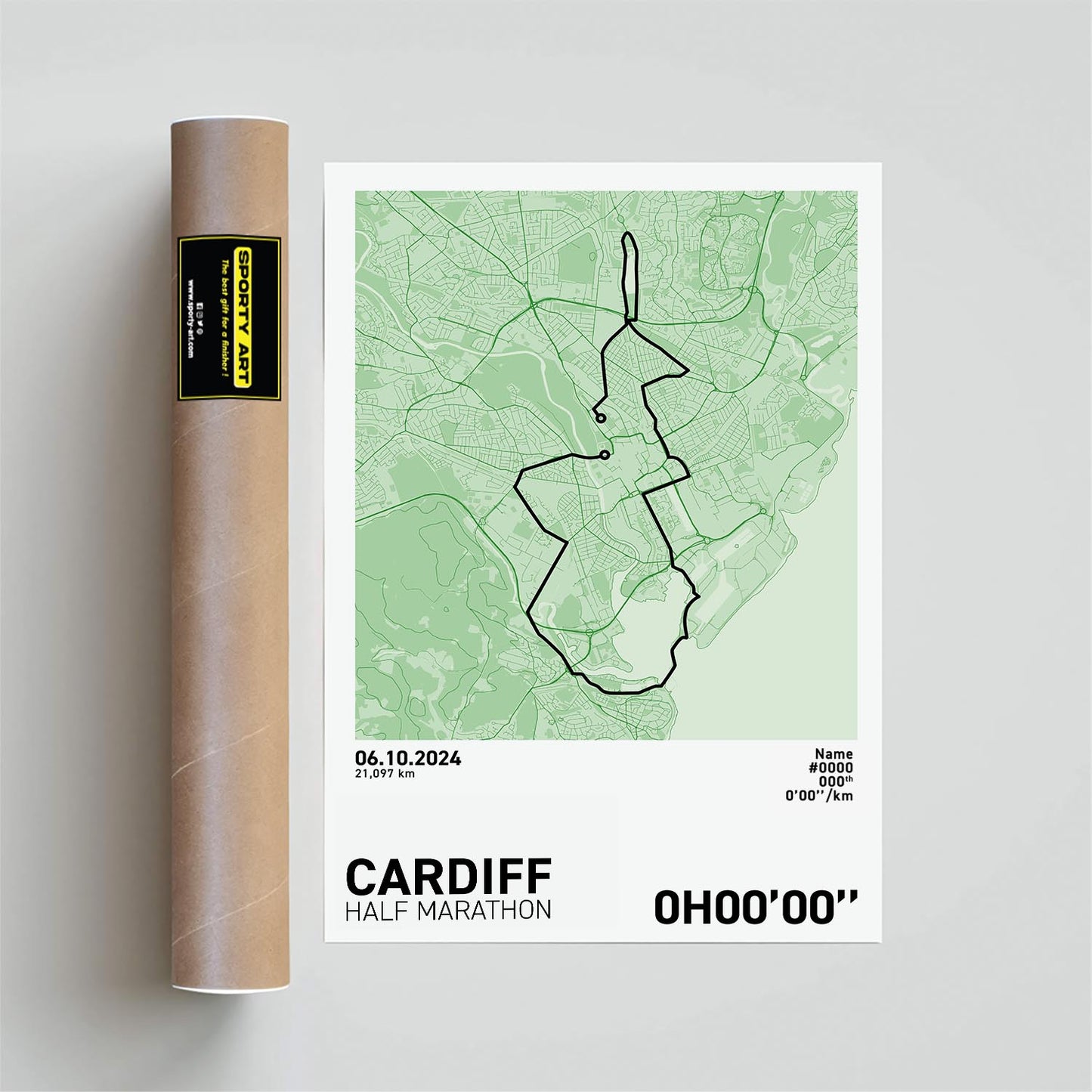 Cardiff Half Marathon Art Print