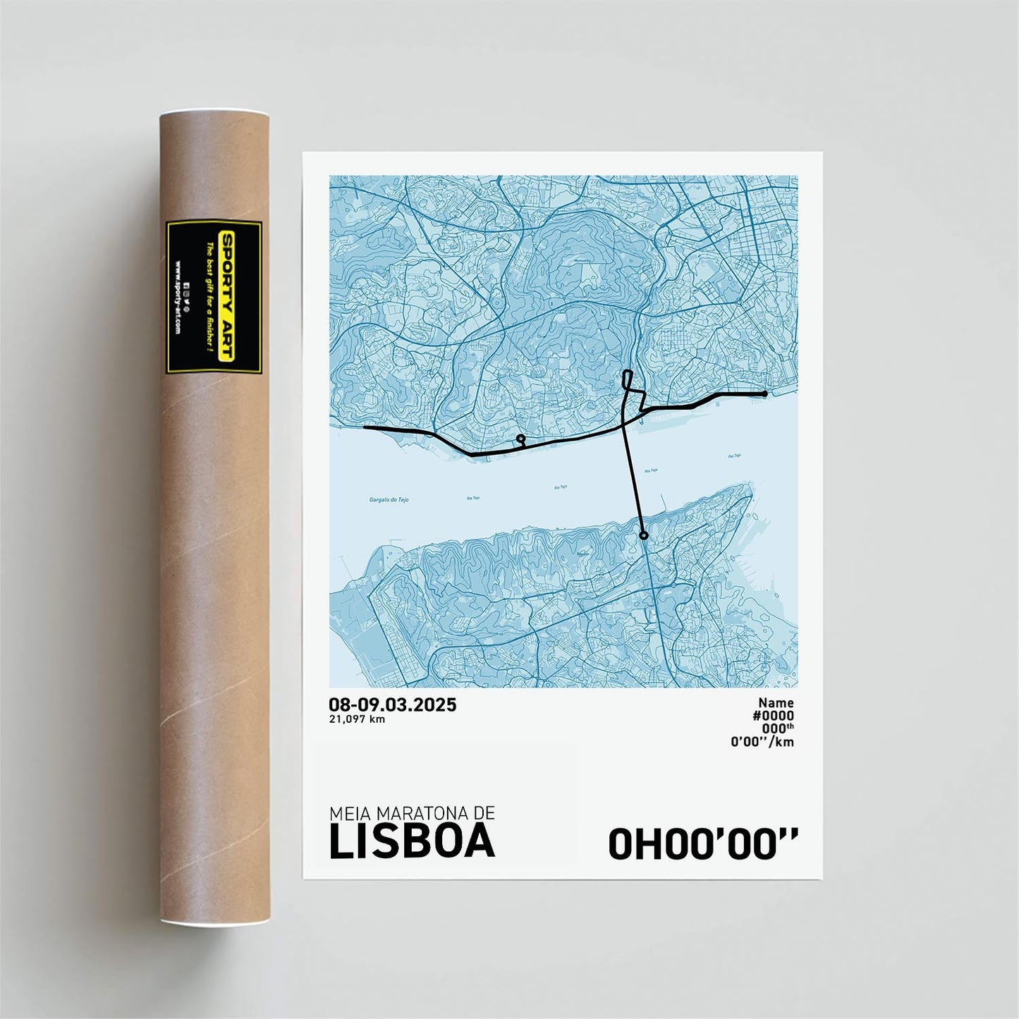 Lissabon-Halbmarathon-Druck