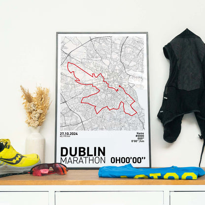 Dublin Marathon Art Print