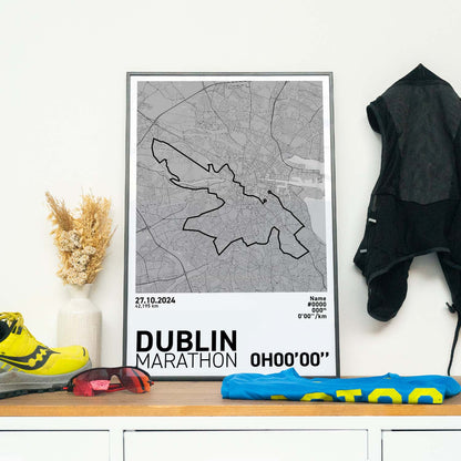 Dublin Marathon Art Print