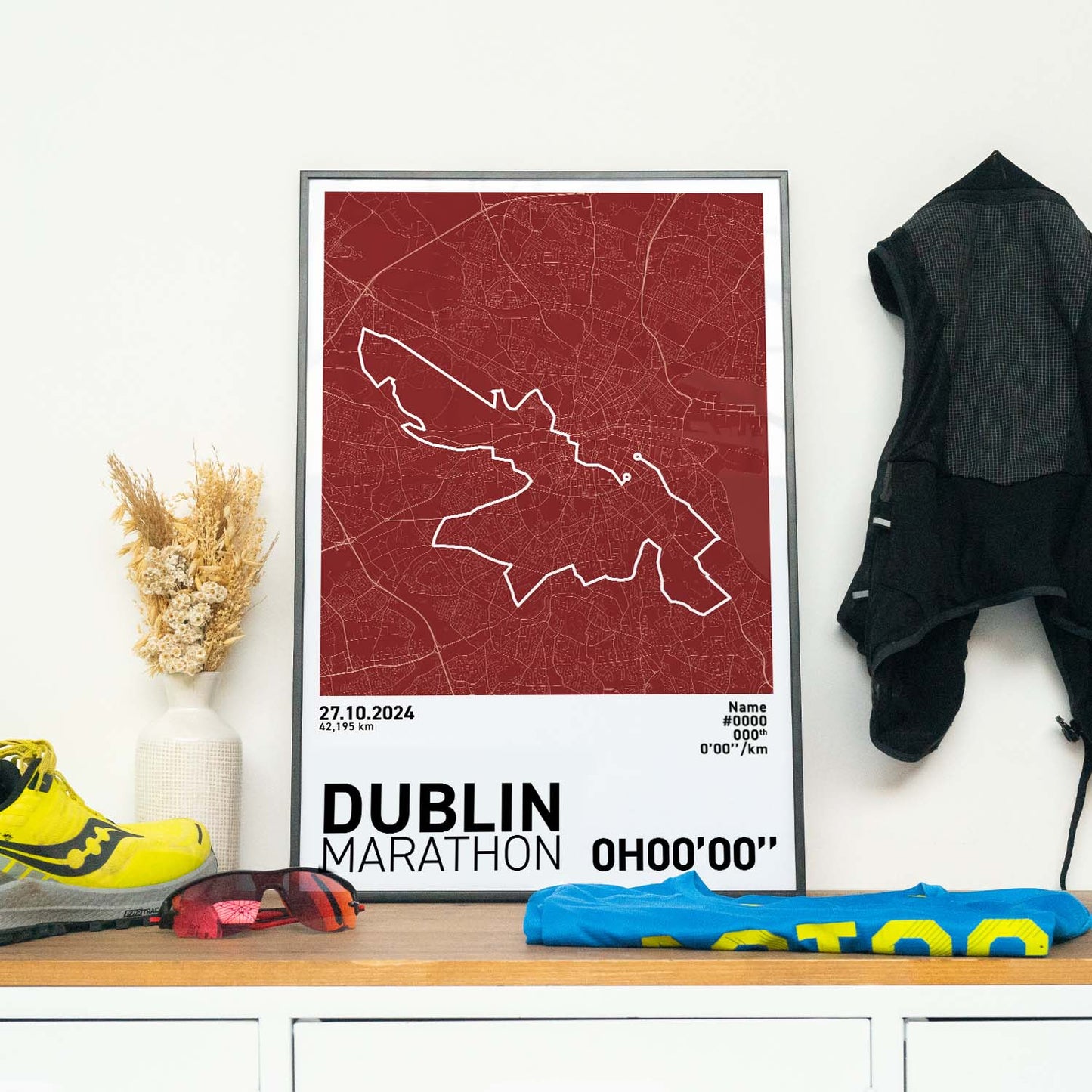 Dublin Marathon Art Print