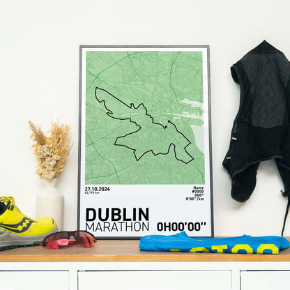 Dublin Marathon Art Print