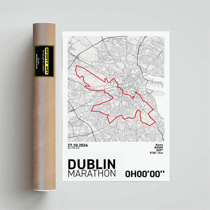 Dublin Marathon Art Print