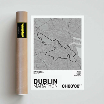 Dublin Marathon Art Print