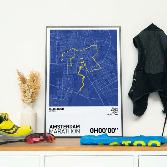 Amsterdam Marathon Art Print