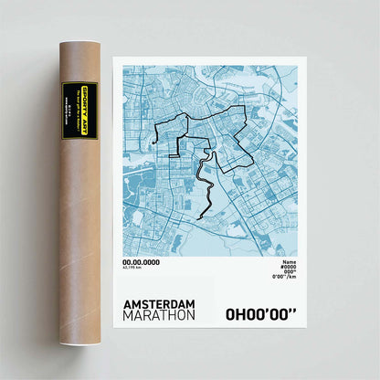 Amsterdam-Marathon-Druck
