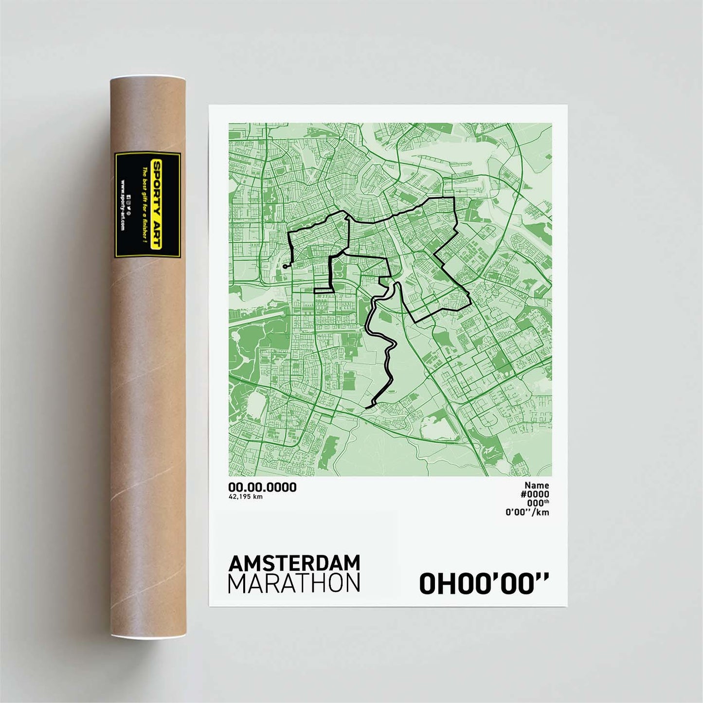 Amsterdam Marathon Art Print