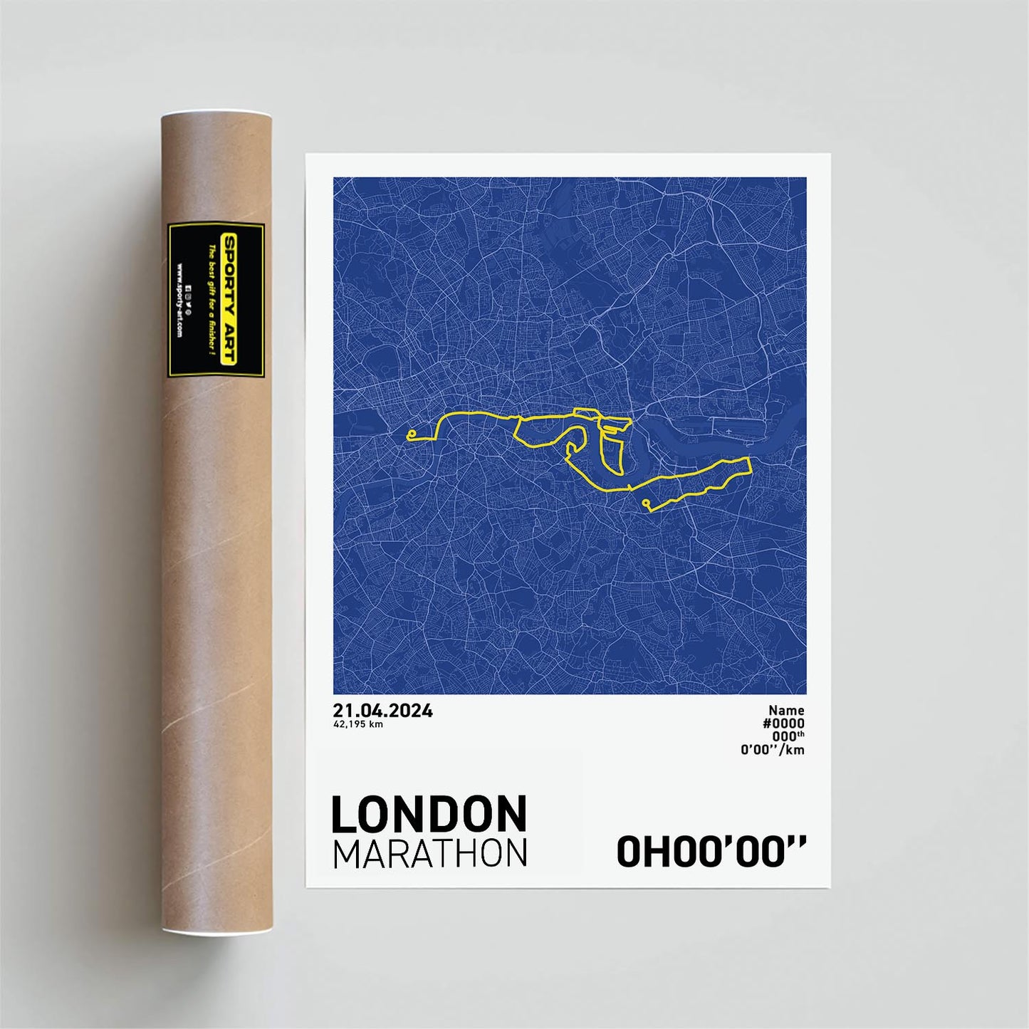 London Marathon Art Print