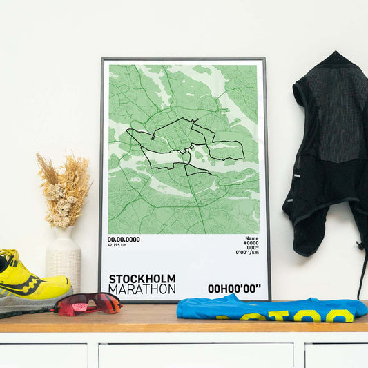 Stockholm Marathon Art Print