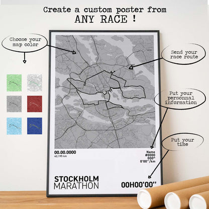 Maratón de Estocolmo Póster