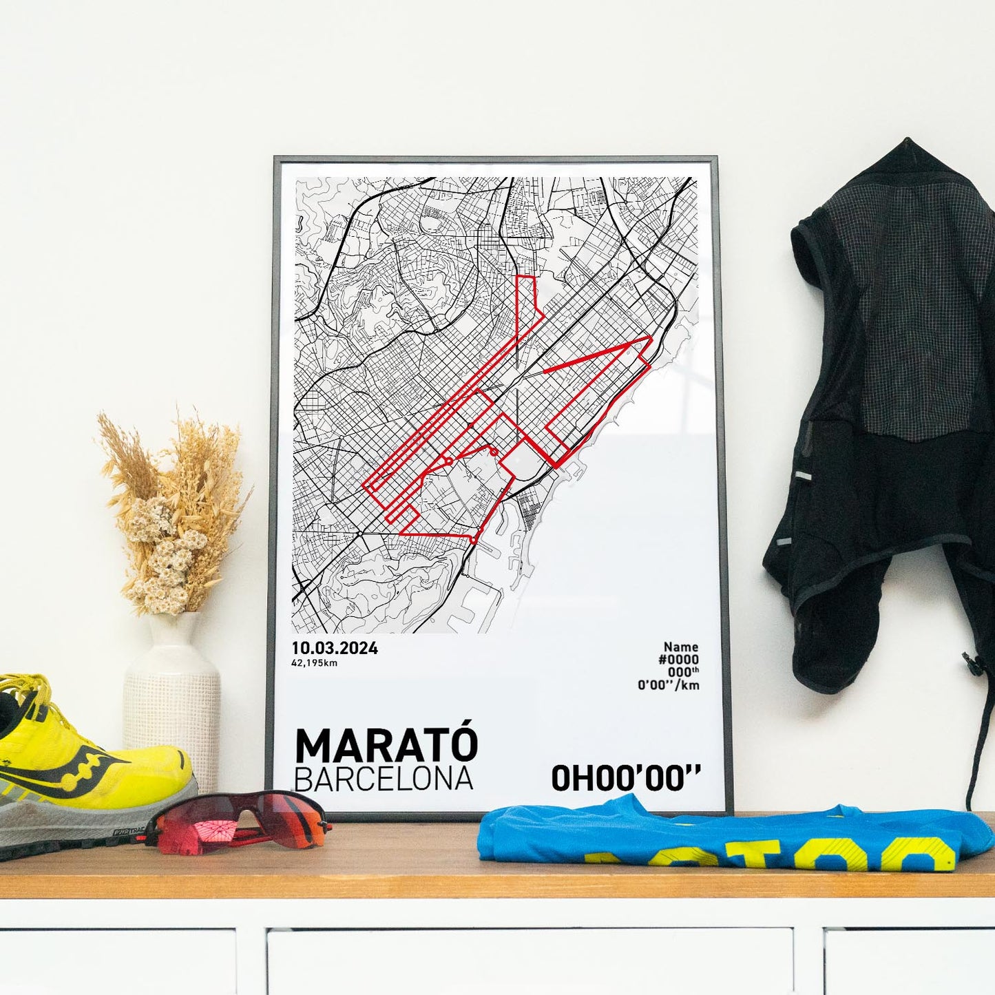 Barcelona Marathon Art Print