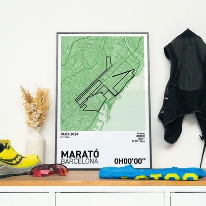 Barcelona Marathon Art Print