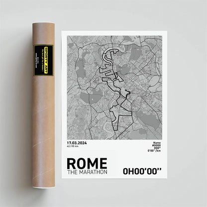 Rome Marathon Art Print
